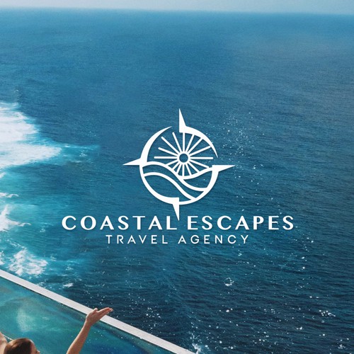 Ocean brand with the title 'Coastal Escapes Logo Concept'
