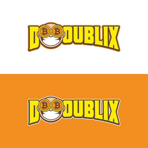 Bitcoin logo with the title 'DOUBLIX -  Bitcoin Doubling'