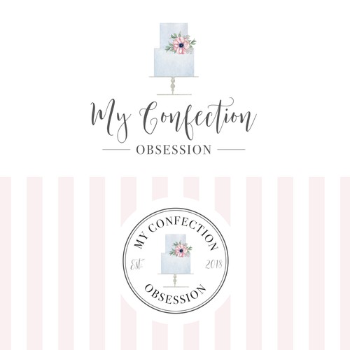 Sugar design with the title 'M Y    C O N F E C T I O N    O B S E S S I O N'