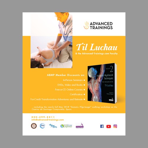 Print ad design with the title 'Print ad design for Til Luchau'