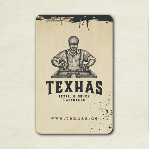 Painting design with the title 'Logo design for TexHas - textile printing company'