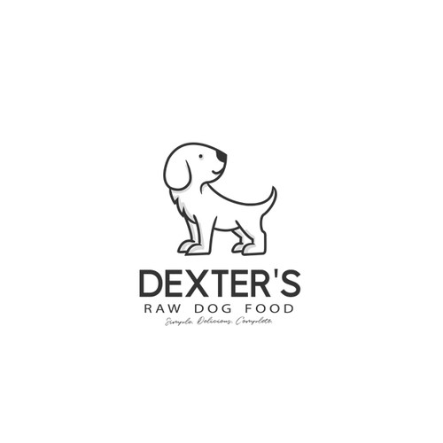 Special logo with the title 'Dexter's raw dog food'