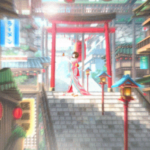 Stag design with the title 'Mugen Noodle : The Animation'