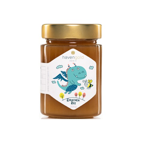 Cute label with the title 'Dragon label'