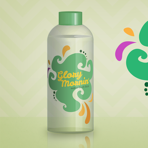 Water packaging with the title 'Functional Drink needs Bottle Design and CI'