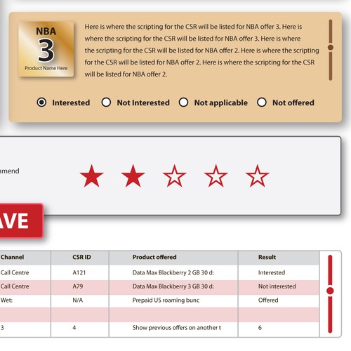 Page design with the title 'Simple One-Page Intranet Design'