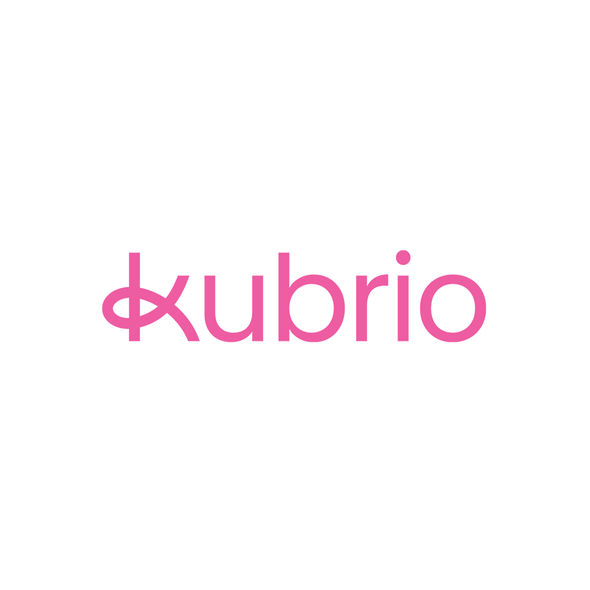 University design with the title 'Modern Wordmark for Kubrio, The School of The Future'