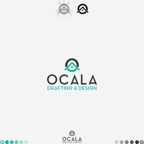 Grid logo with the title 'OCALA Drafting & Design'