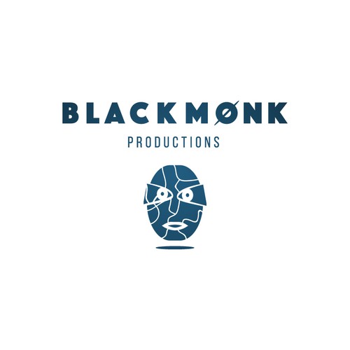 Mask logo with the title 'Bold iconic design for a production company'