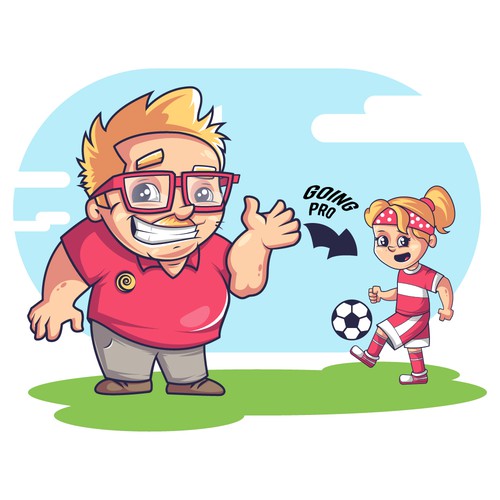 Cool artwork with the title 'Character or mascot contest entry'