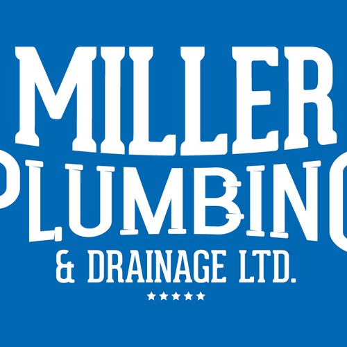 Irrigation logo with the title 'Fresh look, vintage/classic style plumbing company logo'