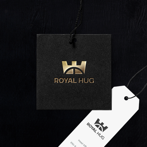 Home furnishing logo with the title 'royal hug'
