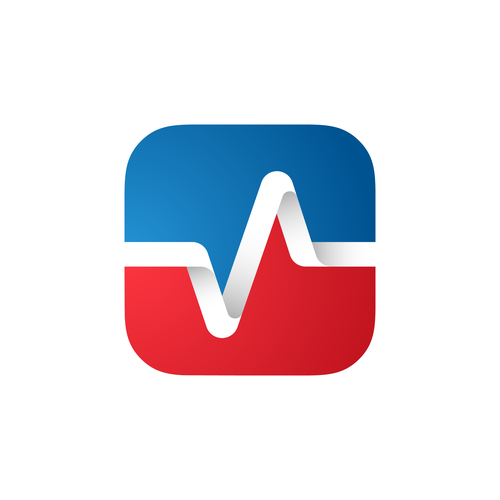 Political design with the title 'app icon design for Pulse, a civic engagement platform connecting citizens to their elected representatives'