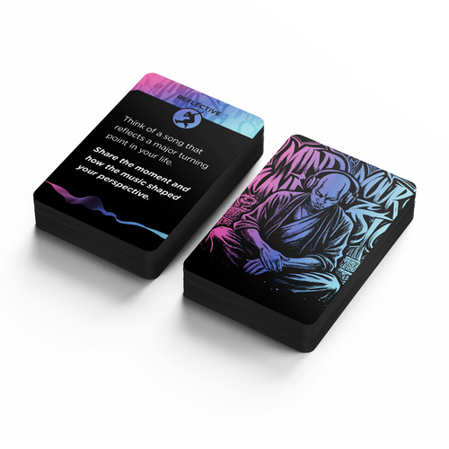 Playing card design with the title 'Deck Design - Playing Cards'