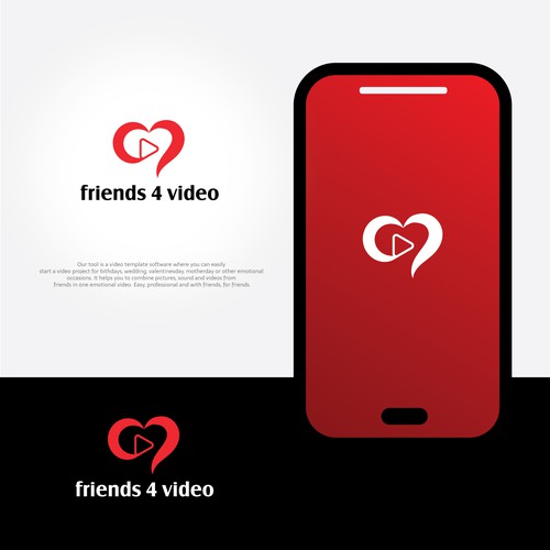 Videography logo with the title 'Logo design for Video Template software'