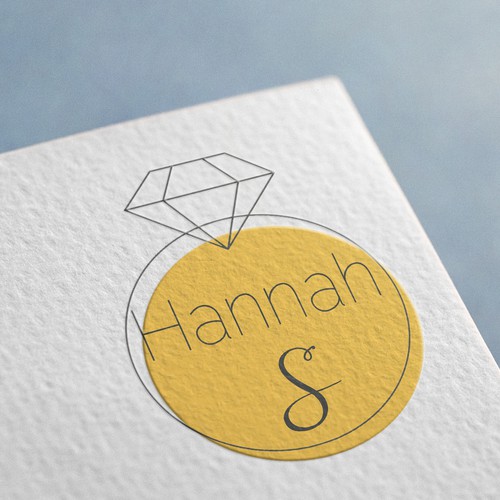 Ring logo with the title 'Logo moderno e minimal, per esprimere eleganza'