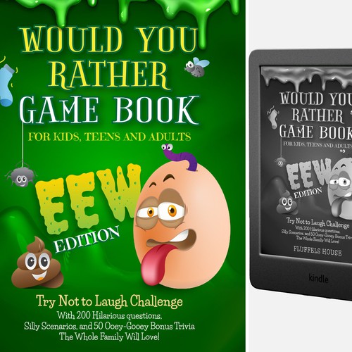 Art book cover with the title 'Kids Book cover concept'