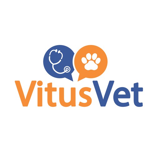 Veterinary logo with the title 'Vitus Vet'