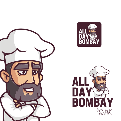 Food truck design with the title 'All Day Bombay'