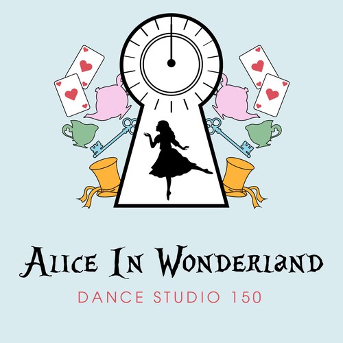 Ballet logo with the title 'Alice in Wonderland'