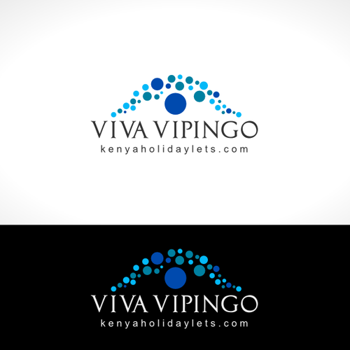 Dot logo with the title 'Family holiday in Kenya Logo'