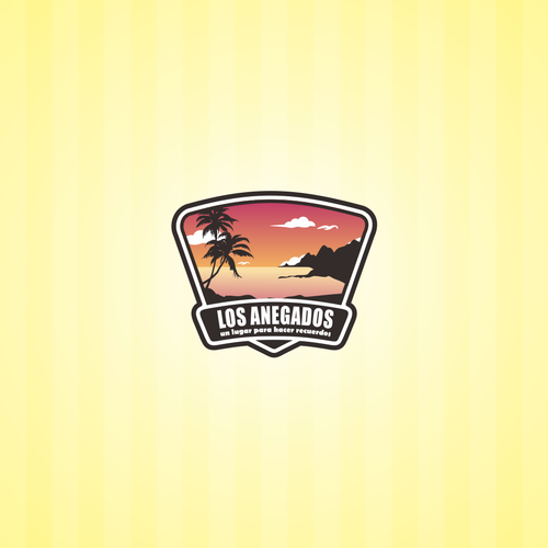 Holiday brand with the title 'a bold iconic logo for los anegadis'