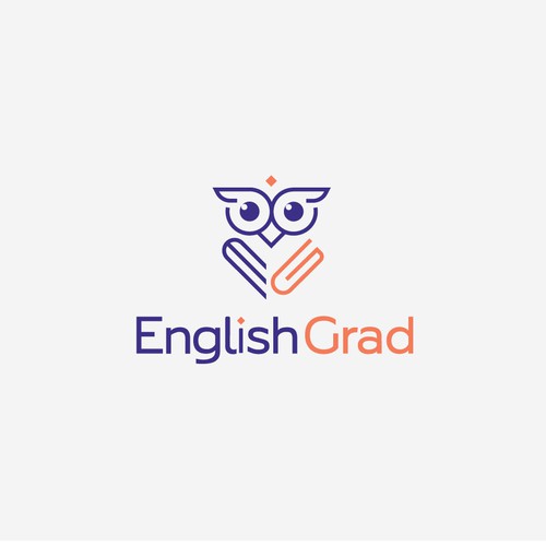 English logo with the title 'Bold logo for English Grad'