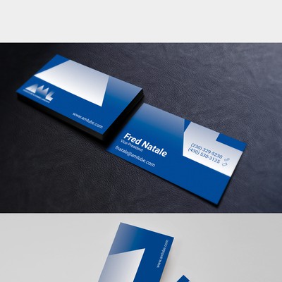 Modern Business cards for manufacturing company.