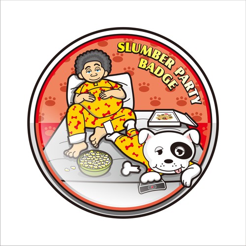 Badge artwork with the title 'Gamification Dog Badge, fun and humorous. '