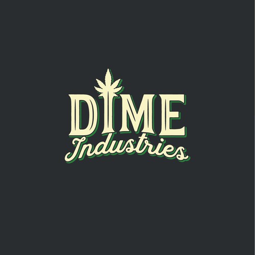 Dispensary logo with the title 'Logo Concept for Dime Industries'