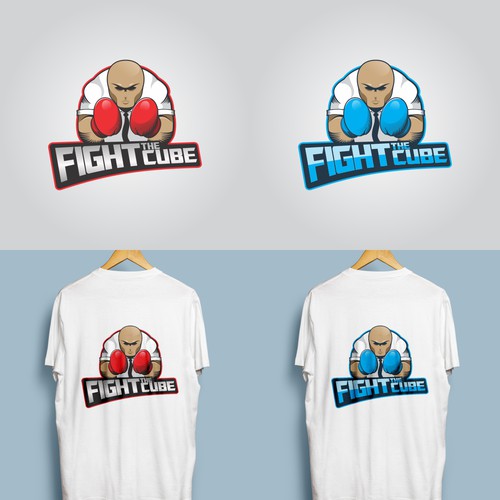 Boxing-gloves logo with the title 'fight the cube'
