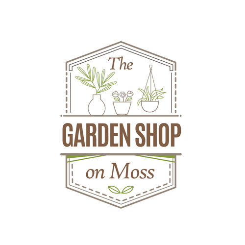 Florist design with the title 'Garden Shop Logo Design'