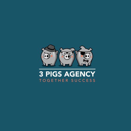 Pig brand with the title 'Pigs logo '