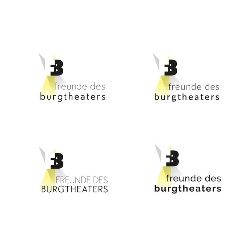 Theater logo with the title 'Logo für die Frende des Wiener Burgtheaters'
