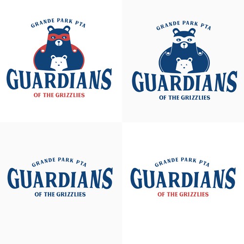 School brand with the title 'Guardian of the grizzlies logo and slogan'