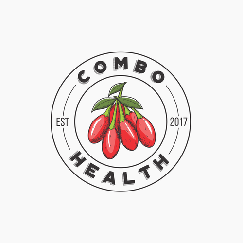 Vitamin logo with the title 'Organic Logo for Vitamin Supplement'