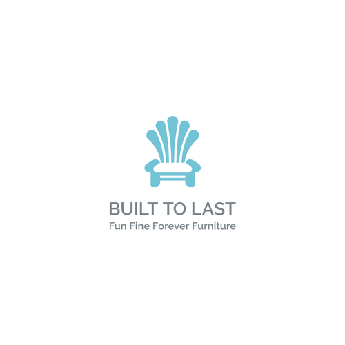 Monochromatic logo with the title 'Logo For Coastal Furniture Company'