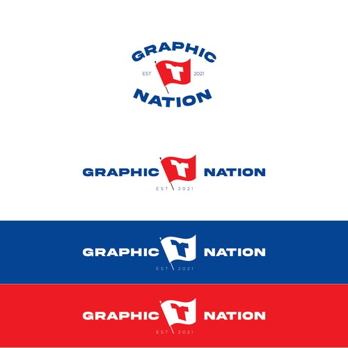 Flag brand with the title 'Graphic T Nation Logo'