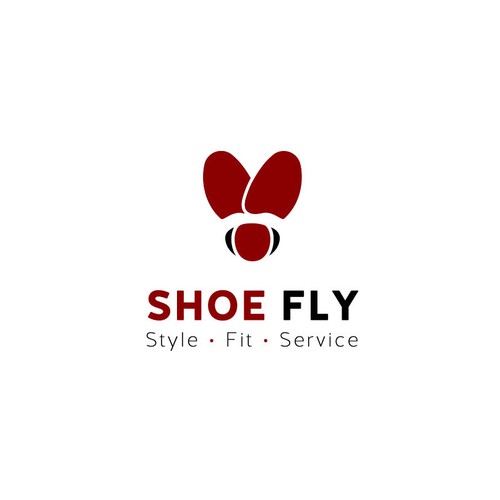 Shoe logo with the title 'Re-imagine a brand!'