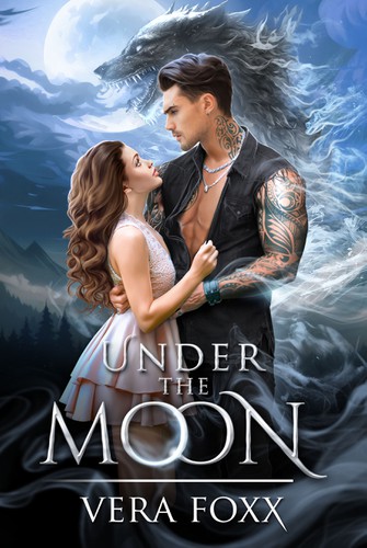 Romantic book cover with the title 'Under the Moon'