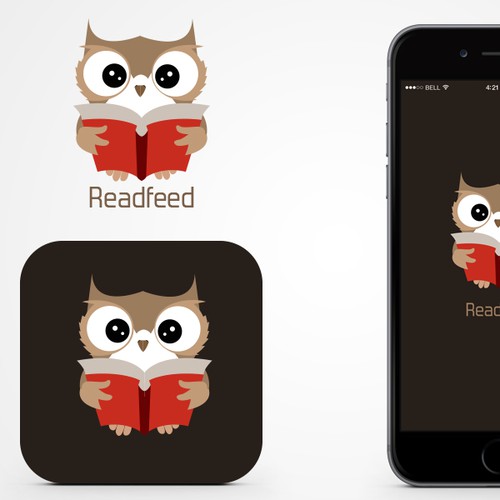 Library design with the title 'Reading App'