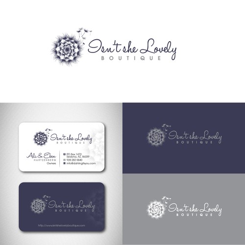 Feminine brand with the title 'Logo for Isn't she Lovely Boutique'