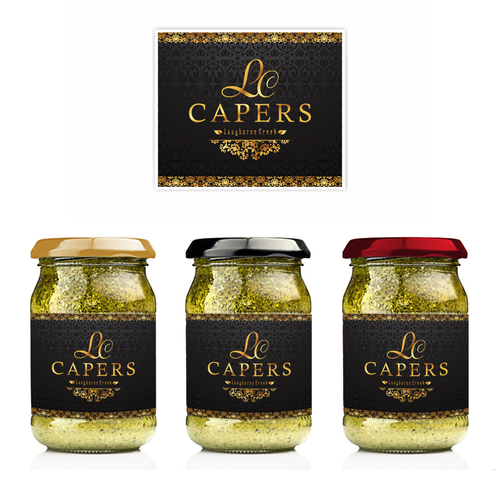 Gold label with the title 'elegant label'