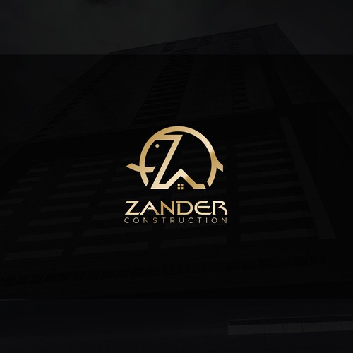 Art line design with the title 'Real estate & Construction Logo'