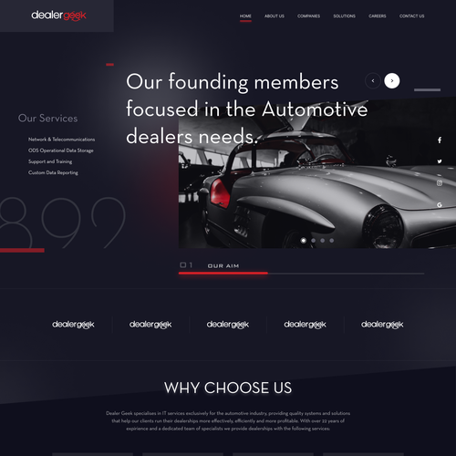 Car website with the title 'Car Tech service Provider'