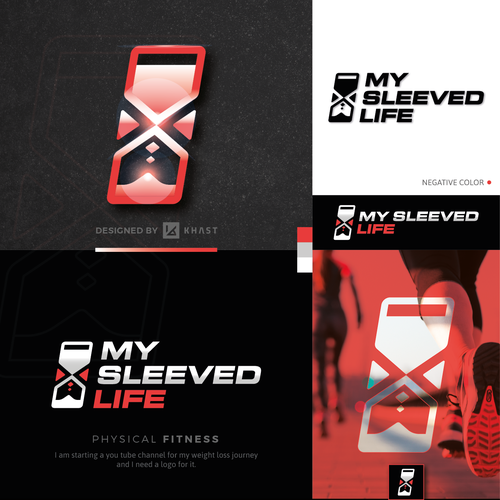 Weight loss logo with the title 'special Physical Fitness logo concept for 'My Sleeved Life''
