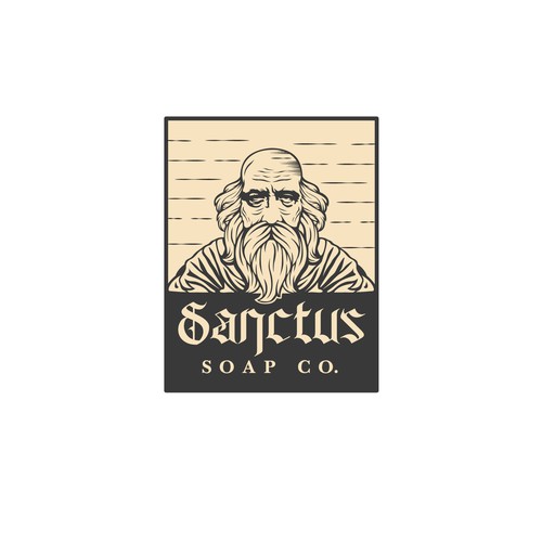 Antique logo with the title 'Sanctus soap co.'