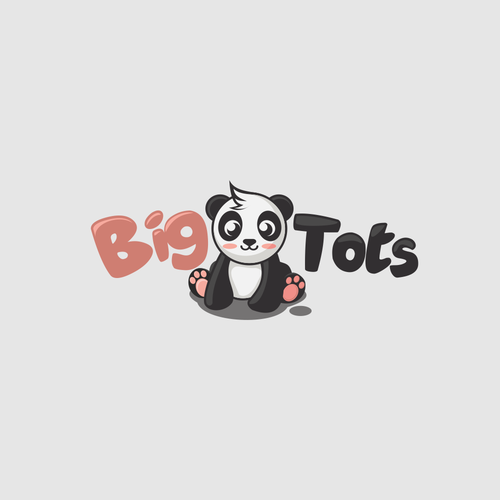 Panda logo with the title 'Cute Panda Logo '