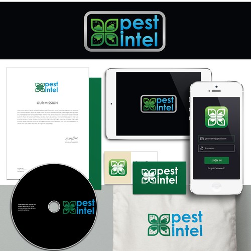 Weather logo with the title 'Pest Intel apps logo'