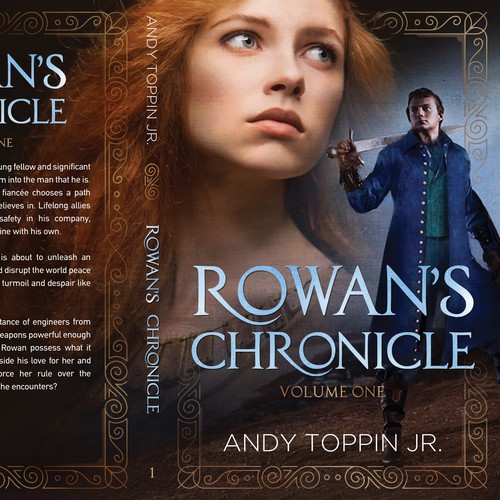 Historical fiction book cover with the title 'Rowan's Chronicle - Book 1'